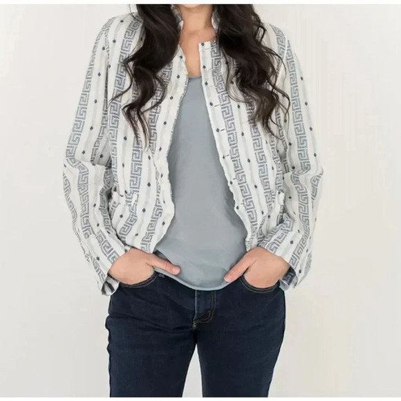 CP SHADES DREE Linen Jacquard Jacket size Large - Picture 1 of 10